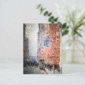 Carte Postale "Drapeaux sur le Waldorf" par Childe Hassam (Debout devant)