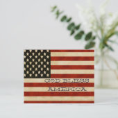 Carte Postale Drapeaux vintages américains (Debout devant)