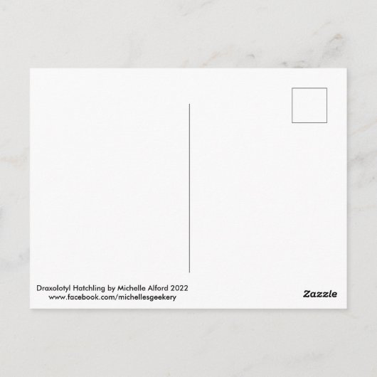 Carte postale Draxolotyl Hatching (Dos)