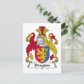 Carte Postale Drayton Family Crest (Debout devant)