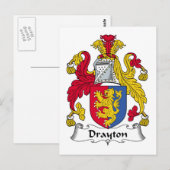 Carte Postale Drayton Family Crest (Devant / Derrière)