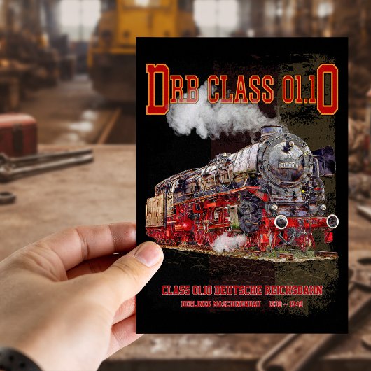 Carte Postale DRB Class 01.10 Steam Train. Deutsche Reichsbahn