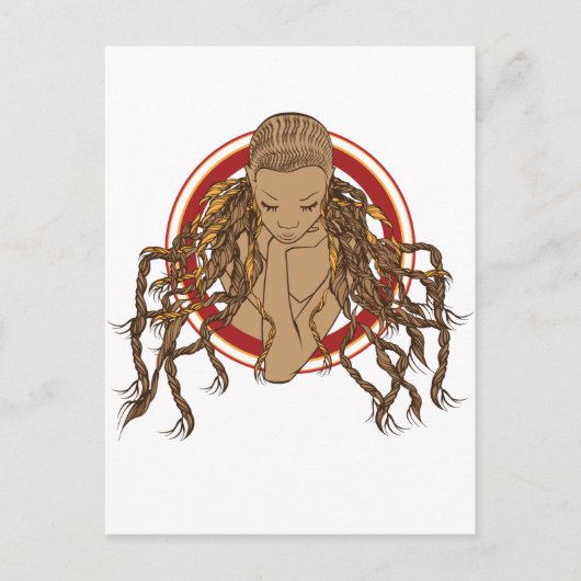 Carte Postale Dreadlock Girl (Devant)