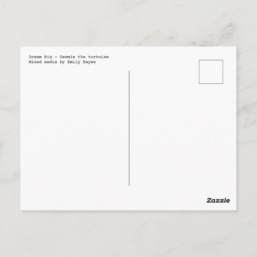 Carte Postale Dream Big (Dos)