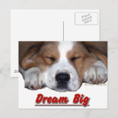 Carte Postale Dream Big Dog (Devant / Derrière)