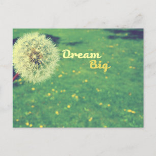 Carte Postale Dream Big et faire un voeu