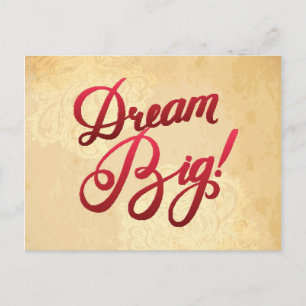 Carte Postale Dream Big Red