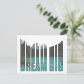 Carte Postale Dream Big Typography (Debout devant)