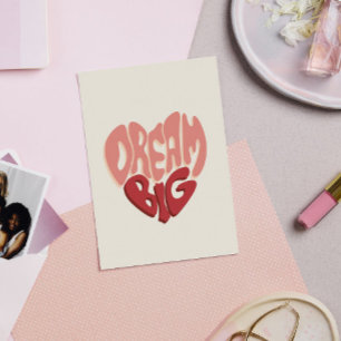 Carte Postale Dream Big : Un message significatif pour le succès