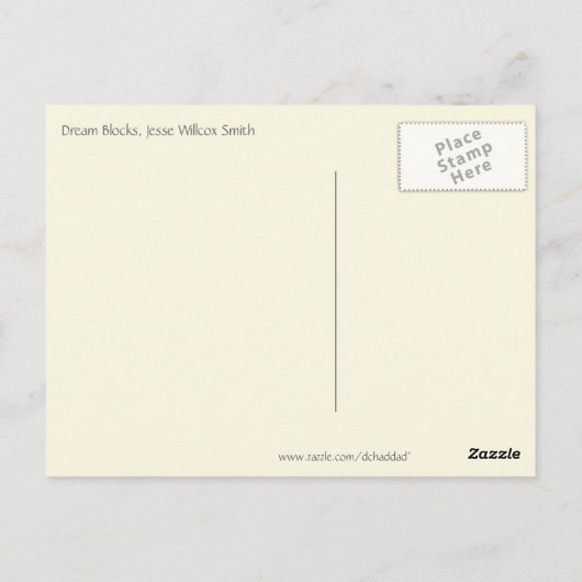 Carte Postale Dream Blocks par Jesse Willcox Smith (Dos)