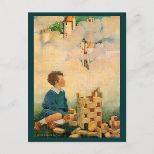 Carte Postale Dream Blocks par Jesse Willcox Smith (Devant)