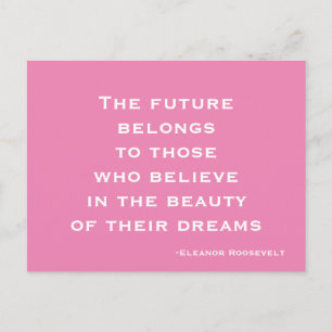 Carte Postale Dream, Croyez, Motivational Postcard
