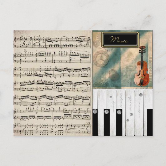 Carte postale Dream de Music Lover (Devant)