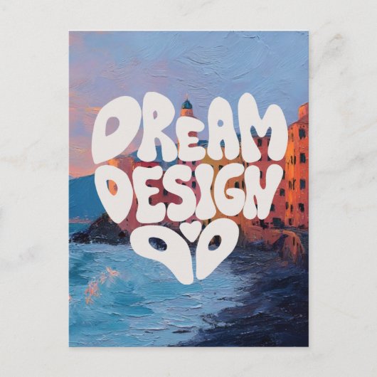 Carte Postale Dream Design Do Hand Letting Typographie pour Arti (Devant)