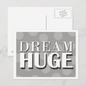 Carte Postale Dream Immense Motivational (Devant / Derrière)