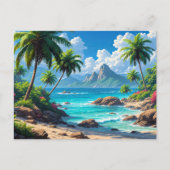 Carte Postale Dream On, Tropical Paradise, (Devant)