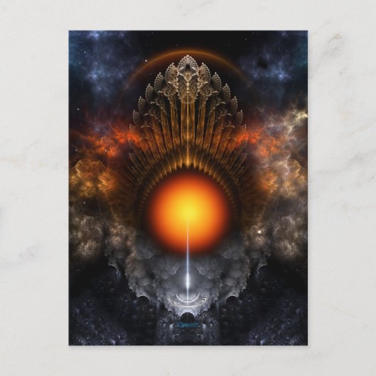 Carte postale Dream Orb Fractal Art (Devant)