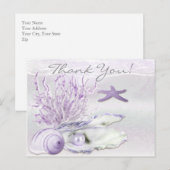 Carte Postale Dream Shore Beach Orchid Merci (Devant / Derrière)