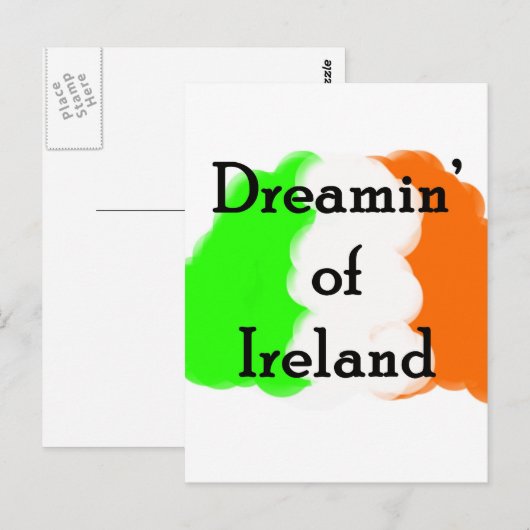 CARTE POSTALE DREAMIN D'IRLANDE (Devant / Derrière)