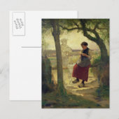 Carte Postale Dreaming of her Love, 1901 (Devant / Derrière)