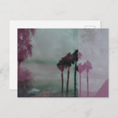 Carte Postale Dreaming Technicolor Palm Trees (Devant / Derrière)