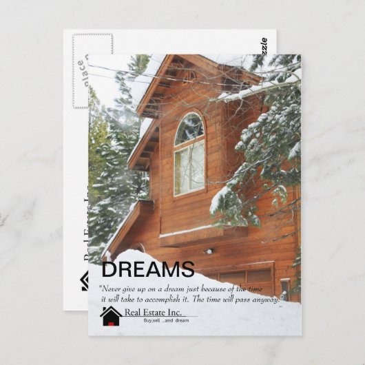 Carte postale Dreams Real Estate (Devant / Derrière)