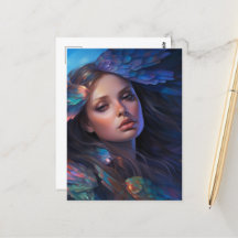 Dreamy Indigo Blue Butterfly Wings Imaginaire Femm