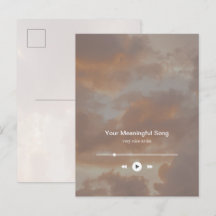 Dreamy Minimalist Music Player and favorite song