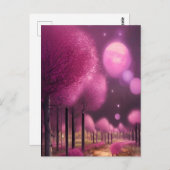 Carte Postale Dreamy Rose Nightscape (Devant / Derrière)