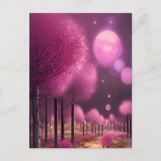 Carte Postale Dreamy Rose Nightscape (Devant)
