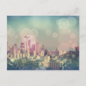 Carte Postale Dreamy Seattle Skyline et Space Needle (Devant)