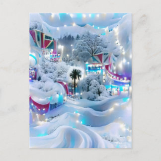 Carte Postale Dreamy Winter Wonderland Lumières