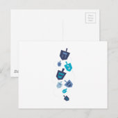 Carte Postale dreidel (Devant / Derrière)