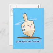 Carte Postale Dreidel (Devant / Derrière)