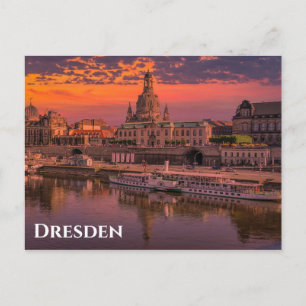 Carte Postale Dresde Allemagne Sunset Photo Voyage