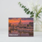 Carte Postale Dresde Allemagne Sunset Photo Voyage (Debout devant)
