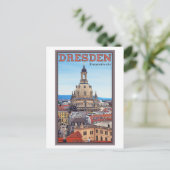 Carte Postale Dresde - Frauenkirche (Debout devant)