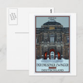 Carte Postale Dresde - Zwinger Palace Winter P (Devant / Derrière)