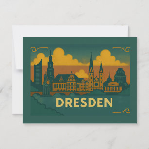 Carte Postale Dresden Allemagne Art de ville