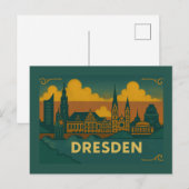 Carte Postale Dresden Allemagne Art de ville (Devant / Derrière)