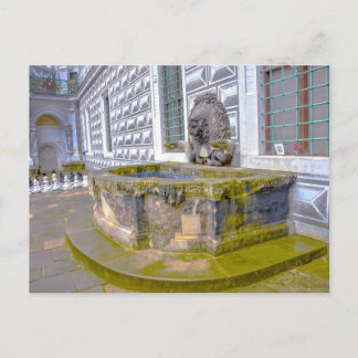 Carte Postale Dresden Castle Lion Fountain, Germany