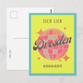 Carte Postale Dresden Deutschland bunte dékorative Postkarte (Devant / Derrière)