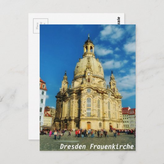 Carte Postale Dresden Frauenkirche (Devant / Derrière)