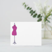 Carte Postale Dressform rose Mode Design Coudre Mannequin (Debout devant)