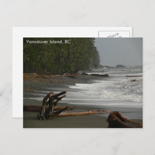 Carte Postale Driftwood Vancouver Island (Colombie-Britannique) (Devant / Derrière)
