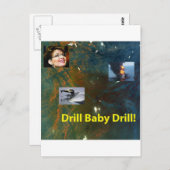 Carte Postale Drill Baby Drill (Devant / Derrière)