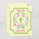Carte Postale drilling Ferris Wheel (Devant / Derrière)