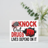 Carte Postale Drogues 2 Poing mâle (Debout devant)