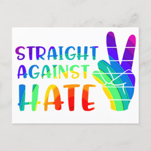 Carte Postale Droit contre la haine - LGBTQ+ Ally Pride