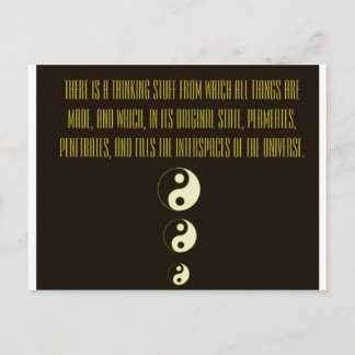 Carte Postale Droit d'attraction Citation - Ying Yang